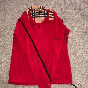 BURBERRY fleece pullover